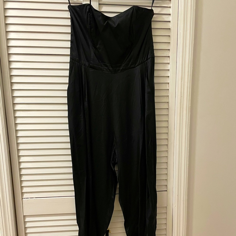 French Connection strapless satin jumpsuit